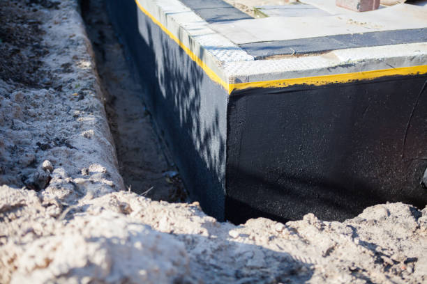 Residential Wet Basement Repair installation at a Shelbyville, KY home by SJ Waterproofing Pros